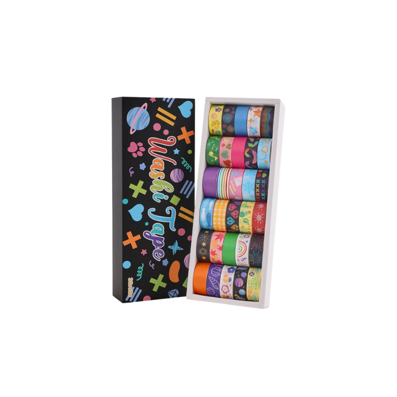 30 Rolls Colorful Washi Tape Set